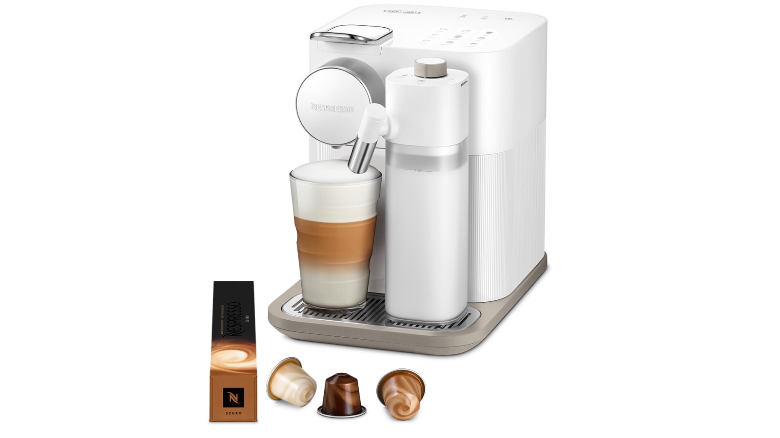 Nespresso Gran Lattissima Capsule Coffee Machine by De'Longhi White