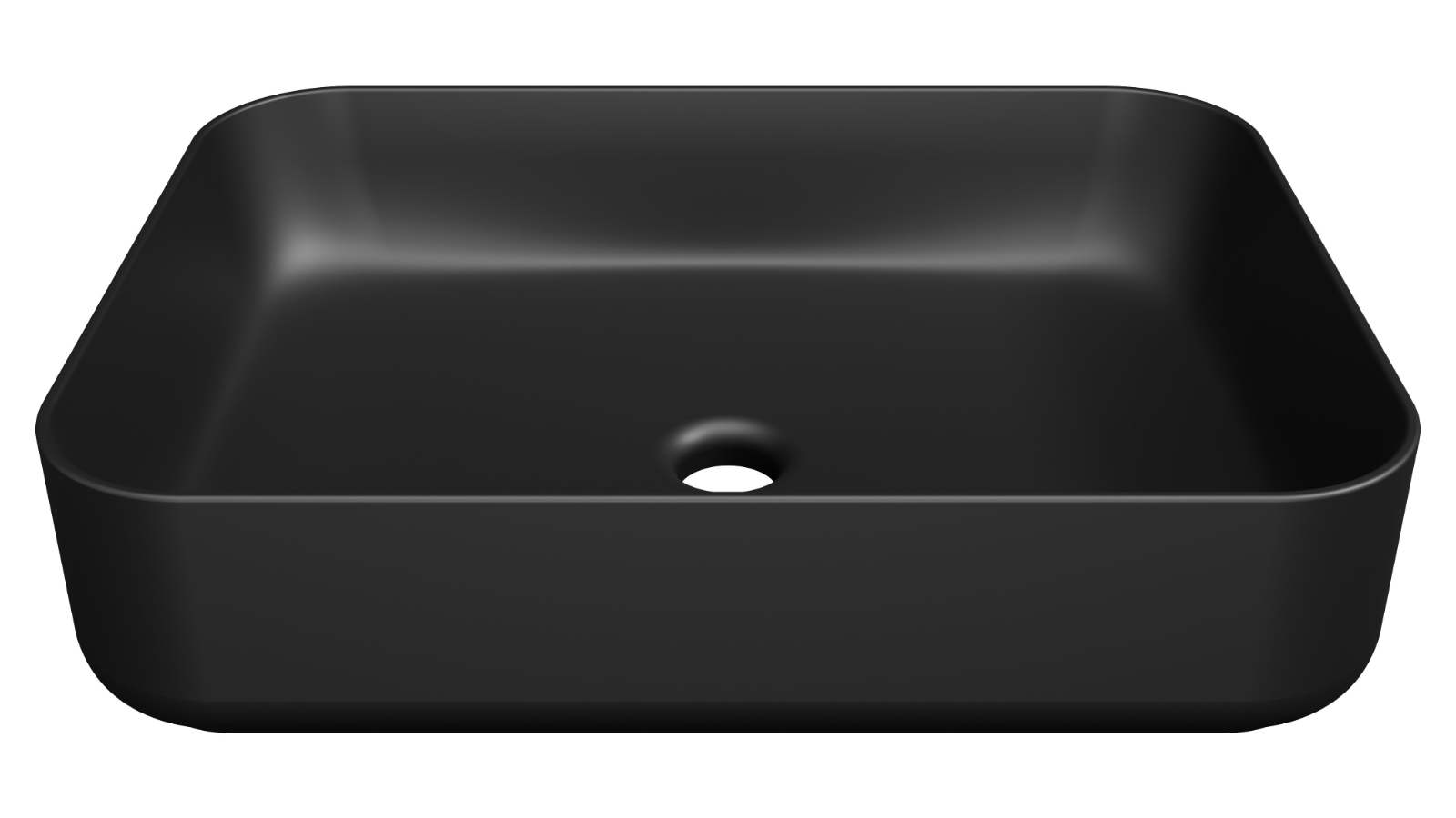 Timberline Enchant 500mm Above Counter Basin - Matte Black