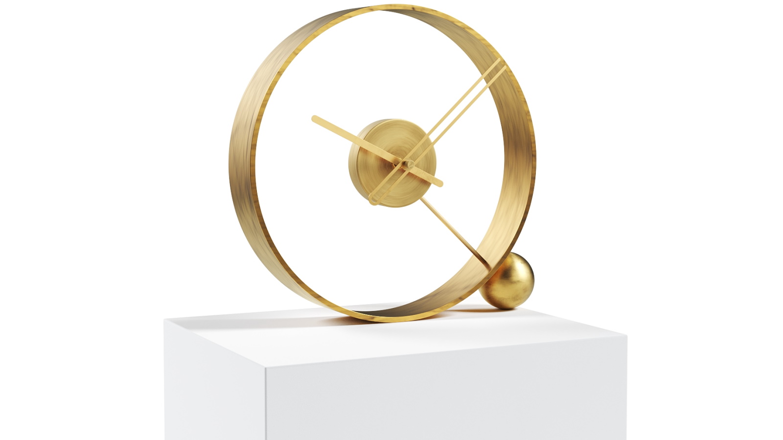 Mclocks Endless Antique Gold/Gold Table Clock