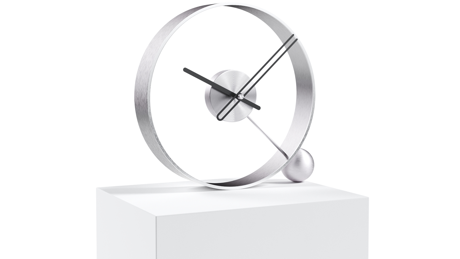 Mclocks Endless Chrome/Black Table Clock