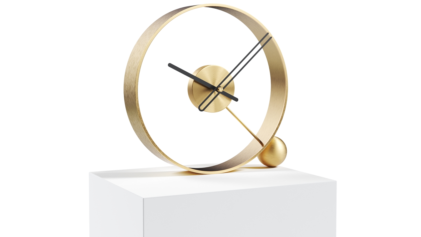 Mclocks Endless Matte Gold/Black Table Clock