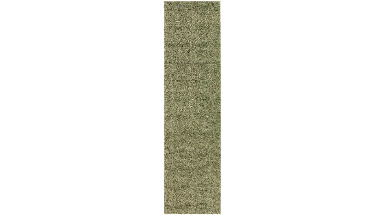 The Weave Studio Chloe Shilo Green Runner Rug - 500 x 80cm