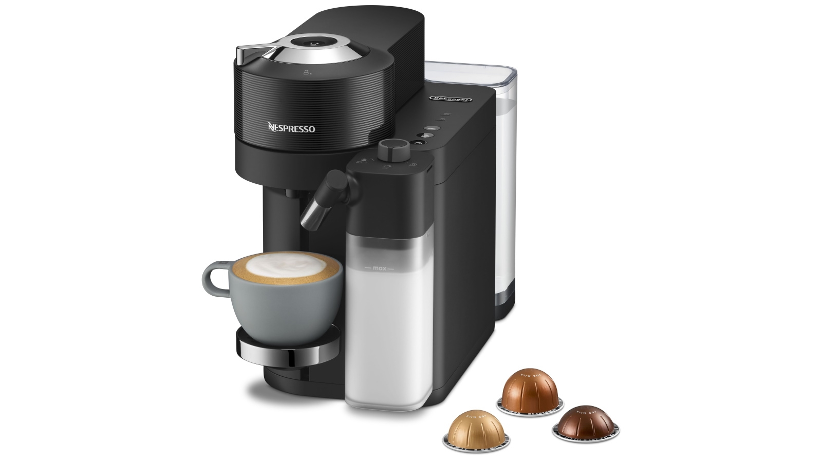 Nespresso Vertuo Lattissima Capsule Coffee Machine By De'Longhi - Black ...