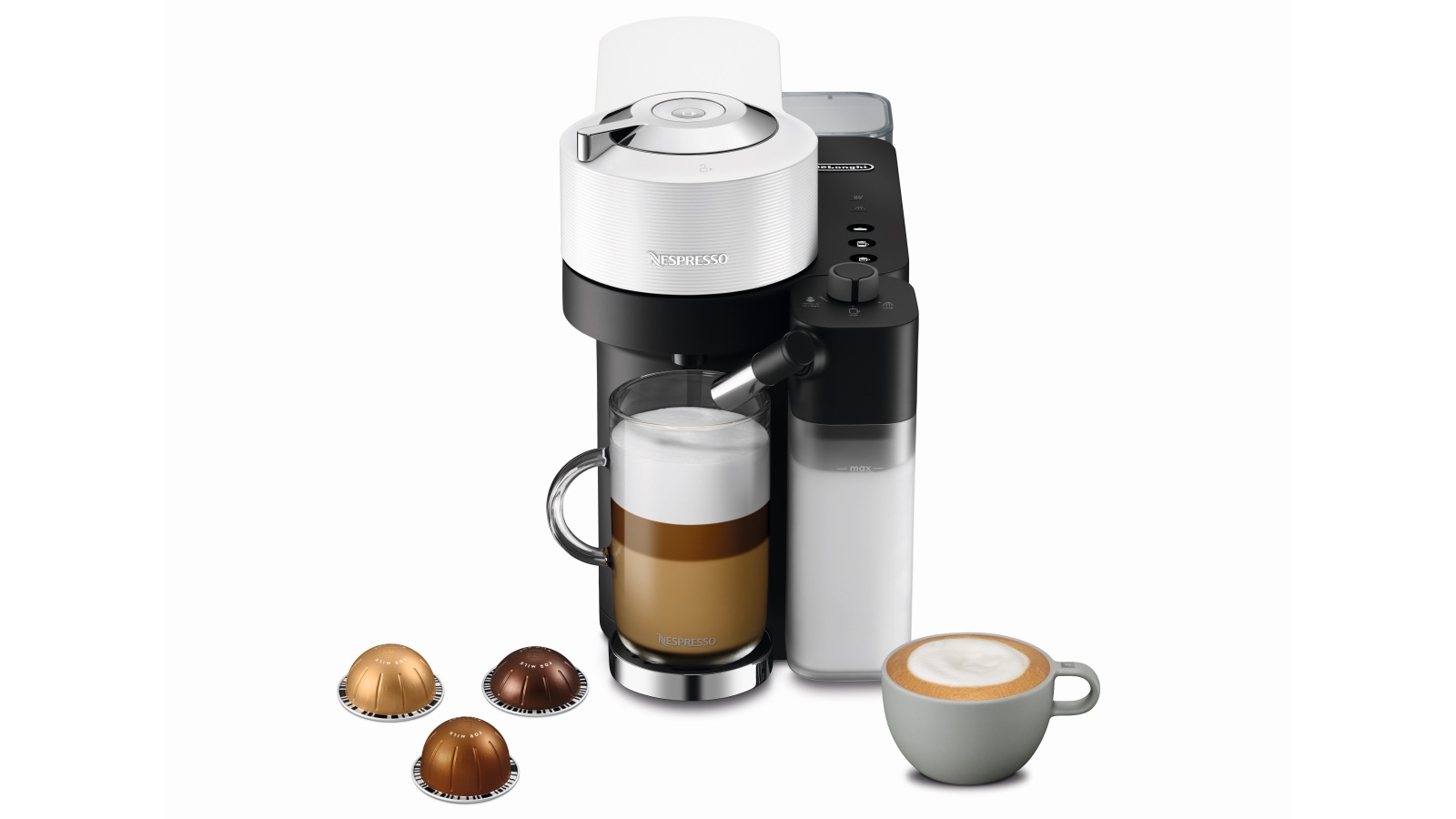 Nespresso Vertuo Lattissima Capsule Coffee Machine by De'Longhi White