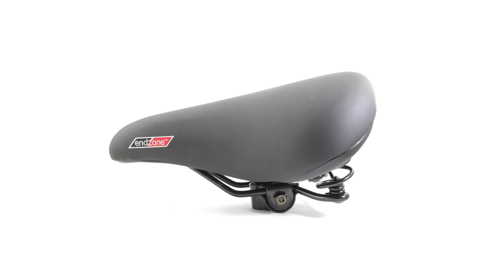 EndZone Webspring Bike Seat/Saddle with Gel Top and Comfort Foam - Black