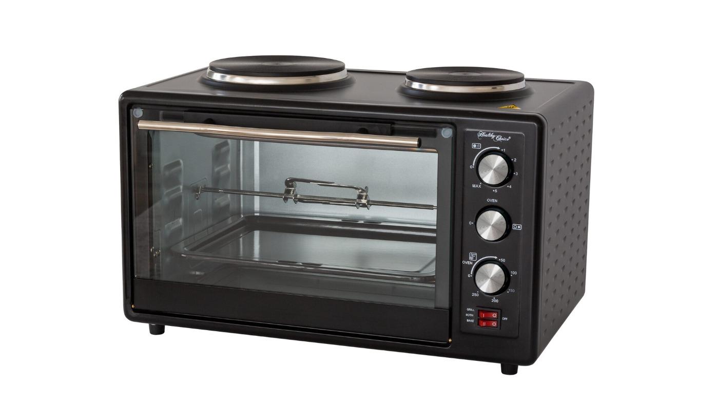Healthy Choice 1700W Portable Oven with Rotisserie Cooking - 34 Litre