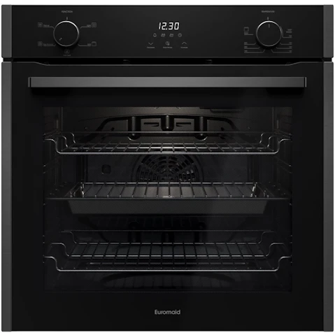 Euromaid 600mm 5-Function Built-in Oven - Dark Stainless