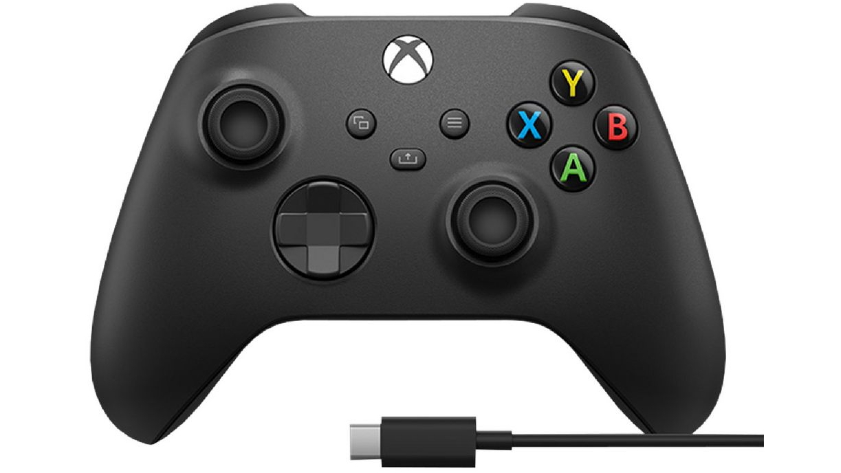 Xbox Wireless Controller + USB-C Cable - Black
