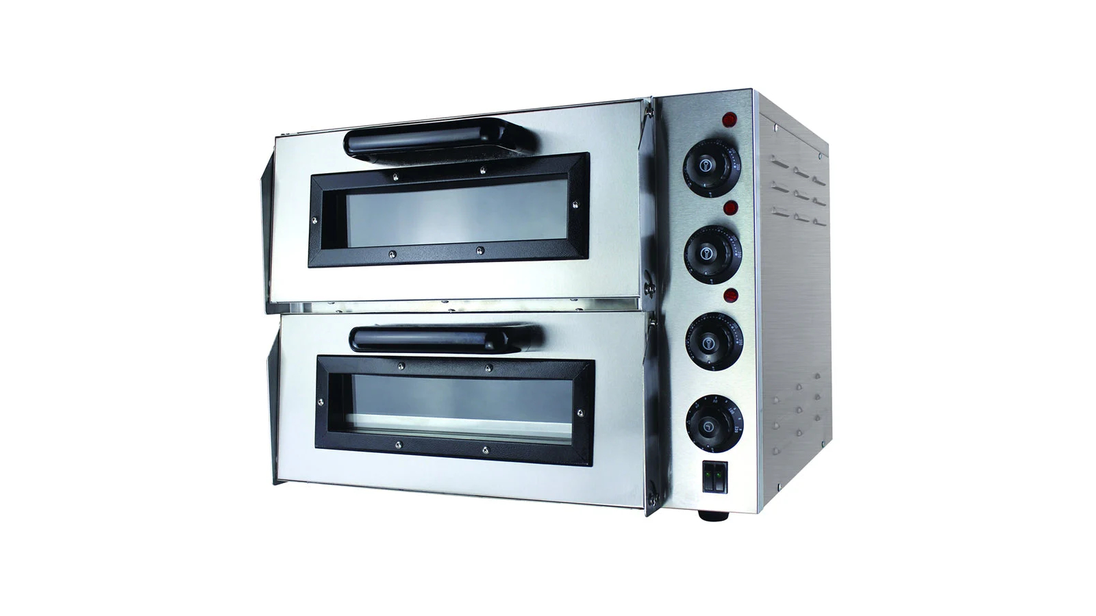 BakerMax Compact Countertop Double Deck Electric Pizza Oven - EP-2T