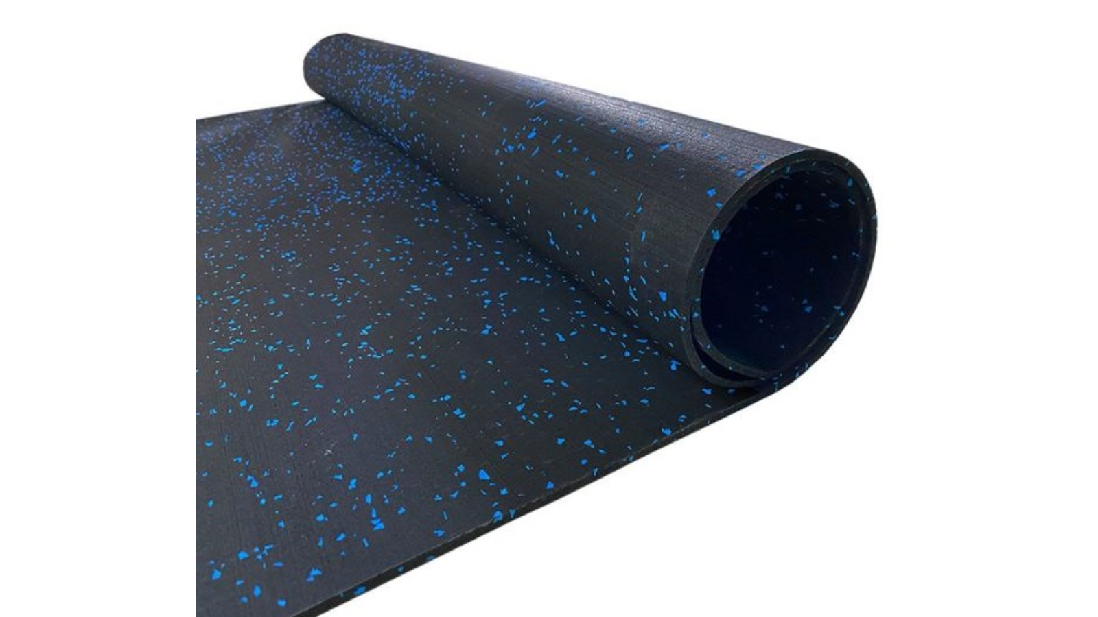 Fitness Hero 1cm EPDM Rubber Gym Flooring Roll - Blue Fleck