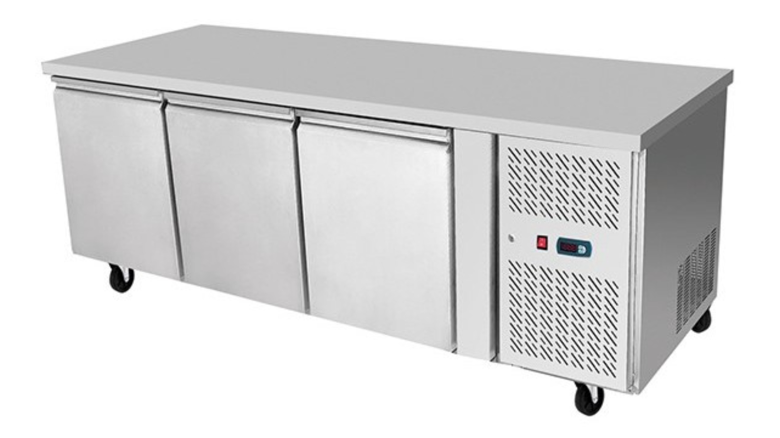 Atosa Commercial 3-Door Underbench Cooling Table Fridge  