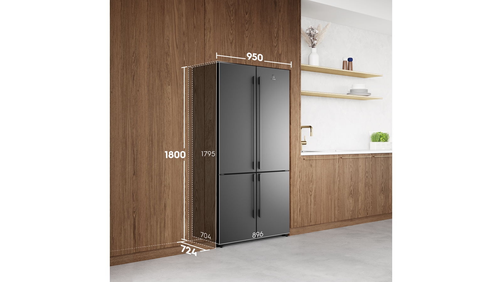 Electrolux 562L UltimateTaste 700 French Door Fridge Matte Black