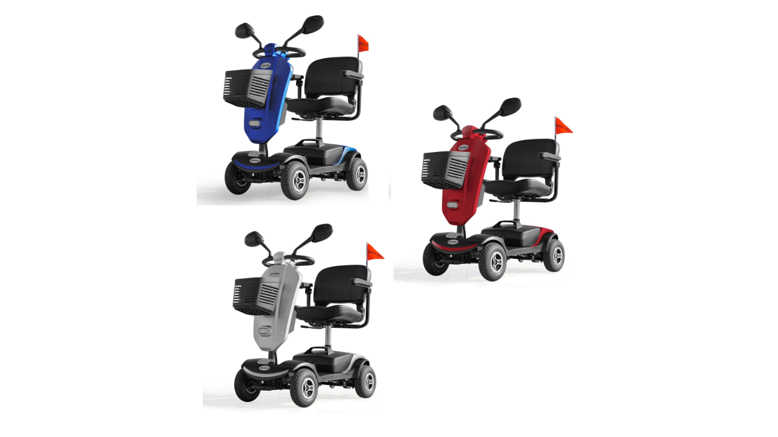 Equipmed 300W 4 Wheel Adult Electric Mobility Scooter 