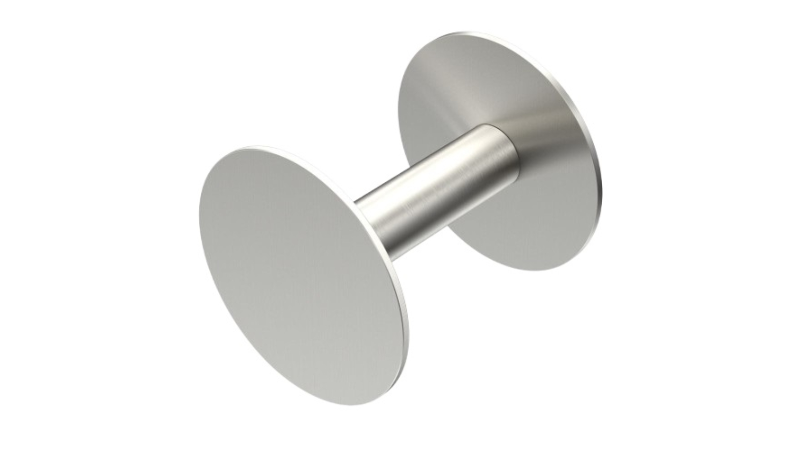 Parisi Ellisse Round Toilet Roll Holder - Brushed Nickel