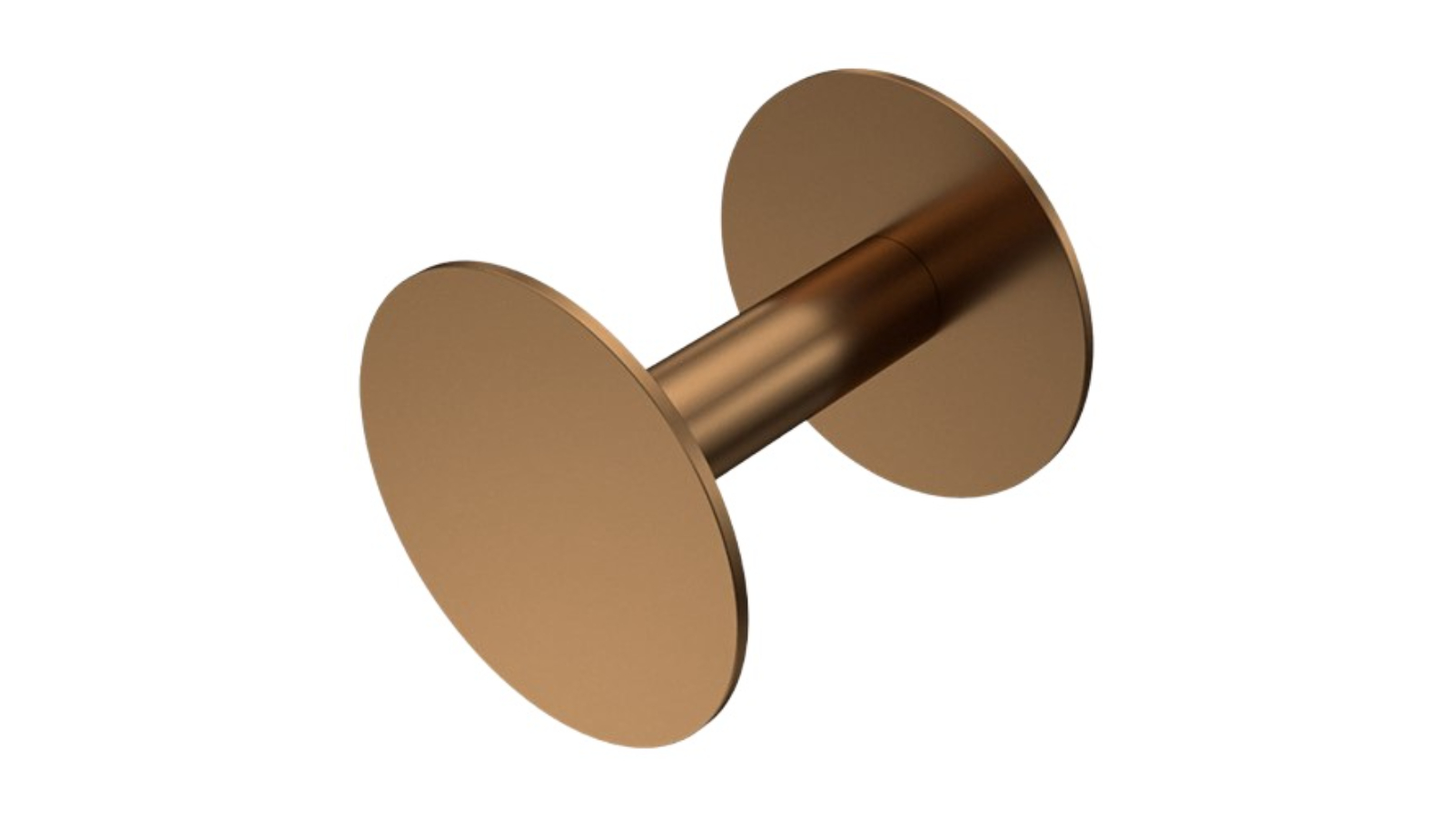 Parisi Ellisse Round Toilet Roll Holder - Matte Bronze