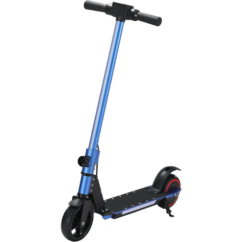 130W 16km/H Portable Riding Commuter LED Light Electric Scooter - Blue