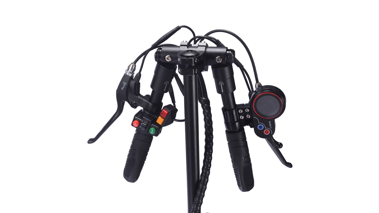 AKEZ 48V13Ah Dual Motors Off Road Electric Scooter with Seat Rear Box