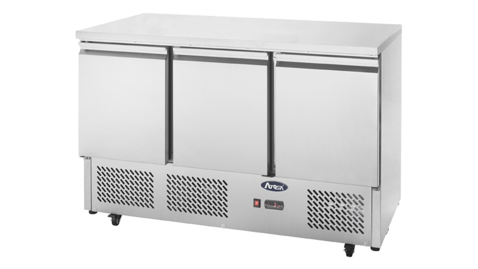 Atosa Commercial 3-Door Saladette Table Fridge