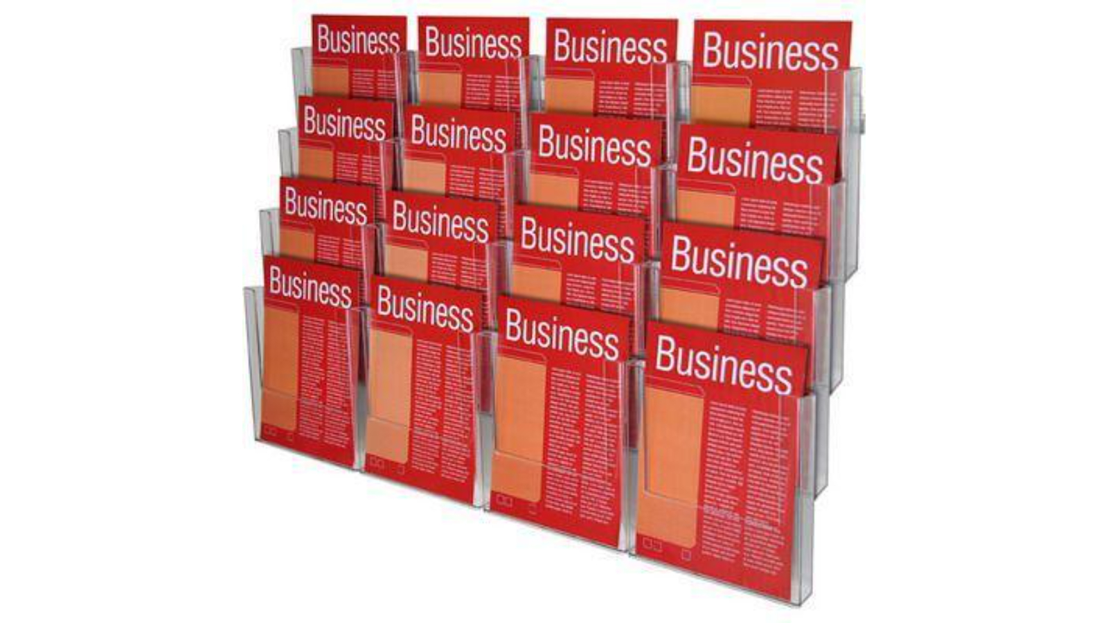 Esselte 16 Piece 4-Tier A4 Wall System Brochure Holder