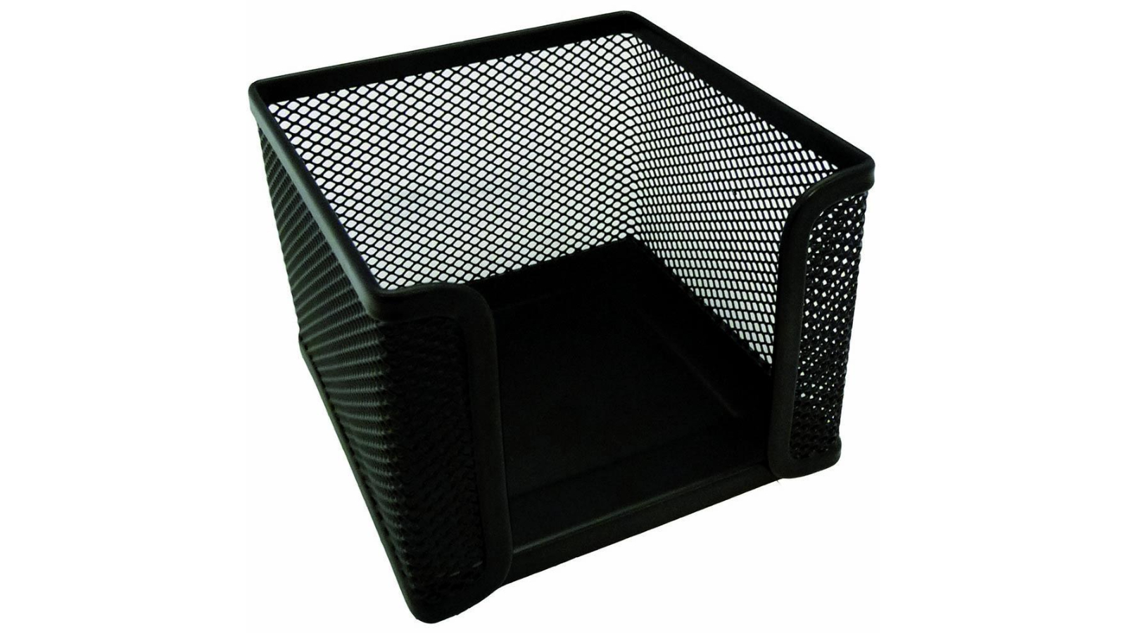 Esselte Memo Paper Metal Mesh Cube Holder - Black