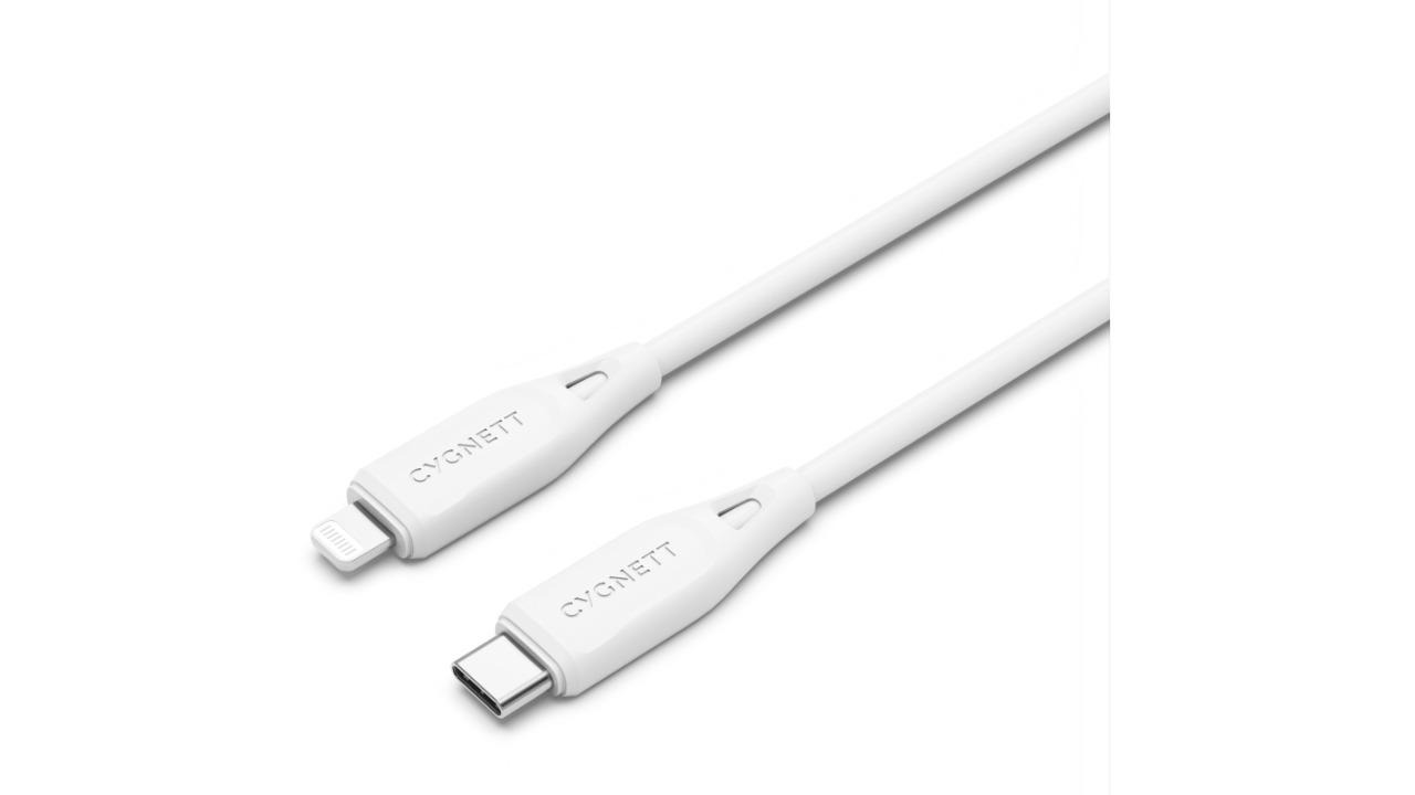 Cygnett Essentials LTG to USB-C 2m - White