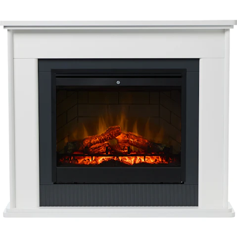 Dimplex 2kW Embassy Large Mantle Suite Electric Fireplace - White