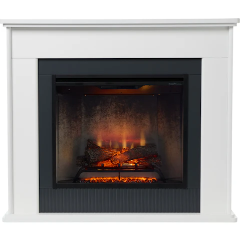 Dimplex 2kW Embassy XL Mantle Suite - Electric Fireplace - White