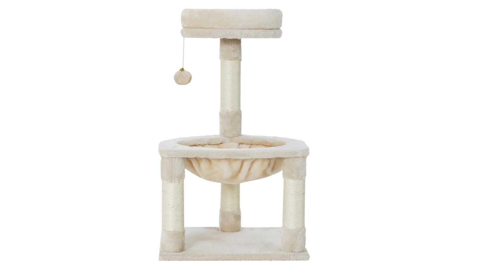 i.Pet Wood Cat Tower Tree Post Scratcher House Bed Toys - 69cm