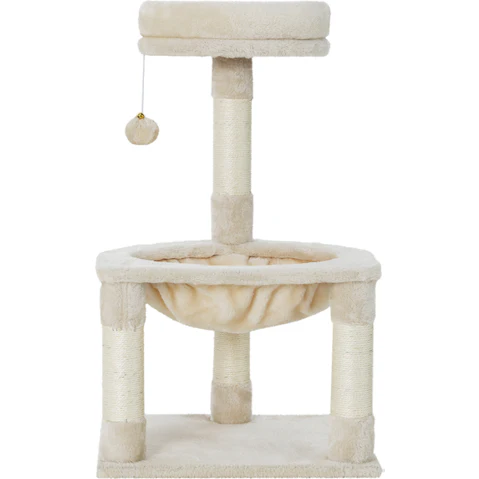 i.Pet Wood Cat Tower Tree Post Scratcher House Bed Toys - 69cm