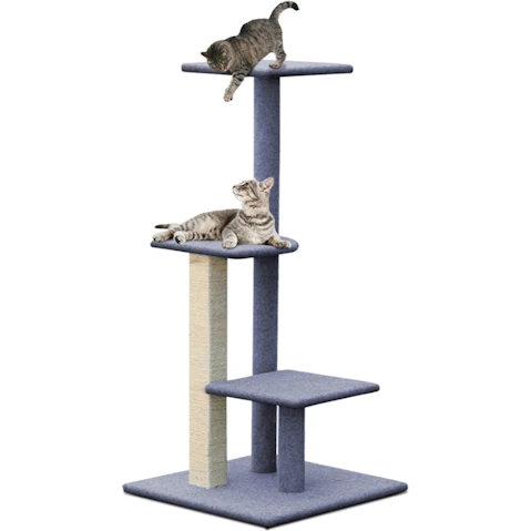 i.Pet 124cm Cat Scratching Post - Grey