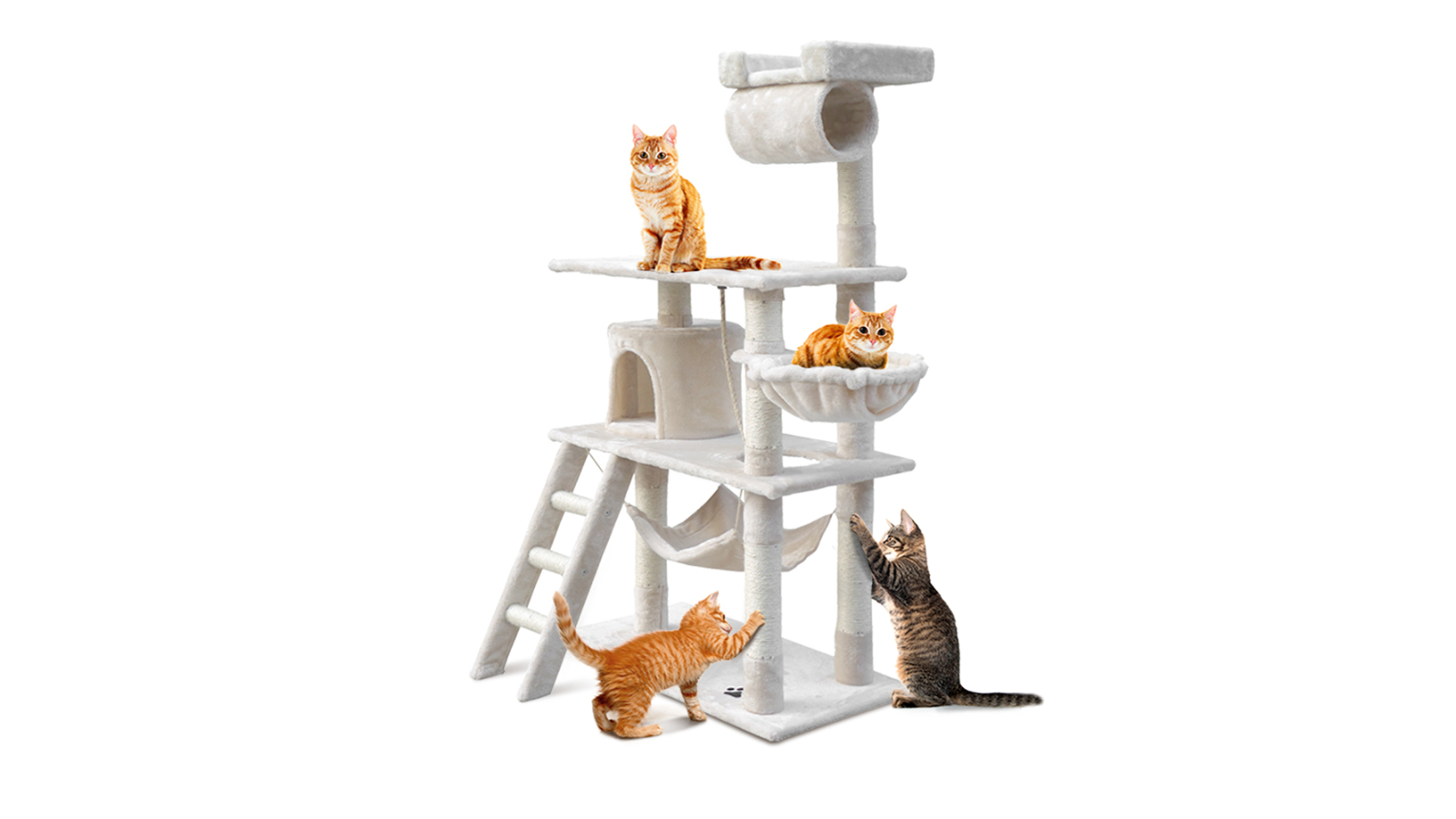 i.Pet 141cm Cat Scratching Post - Beige