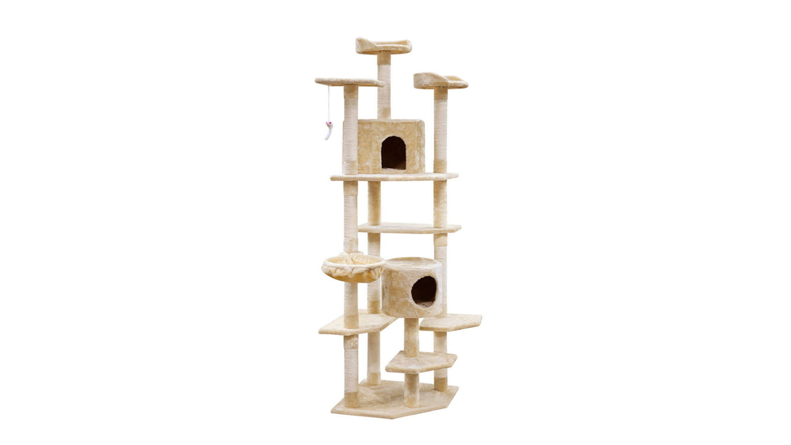 i.Pet 203cm Cat Scratching Post - Beige