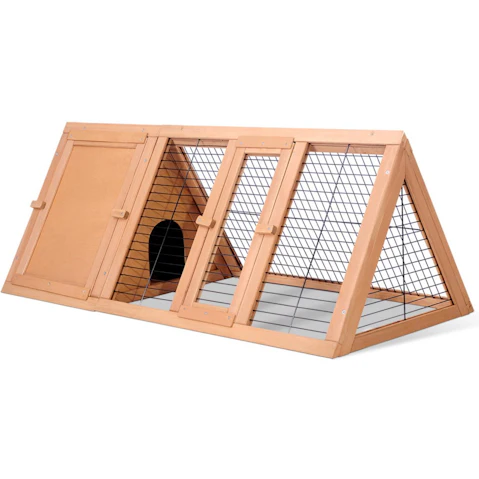 i.Pet Wooden Rabbit Hutch Guinea Pig Chicken Ferret Pet Cage