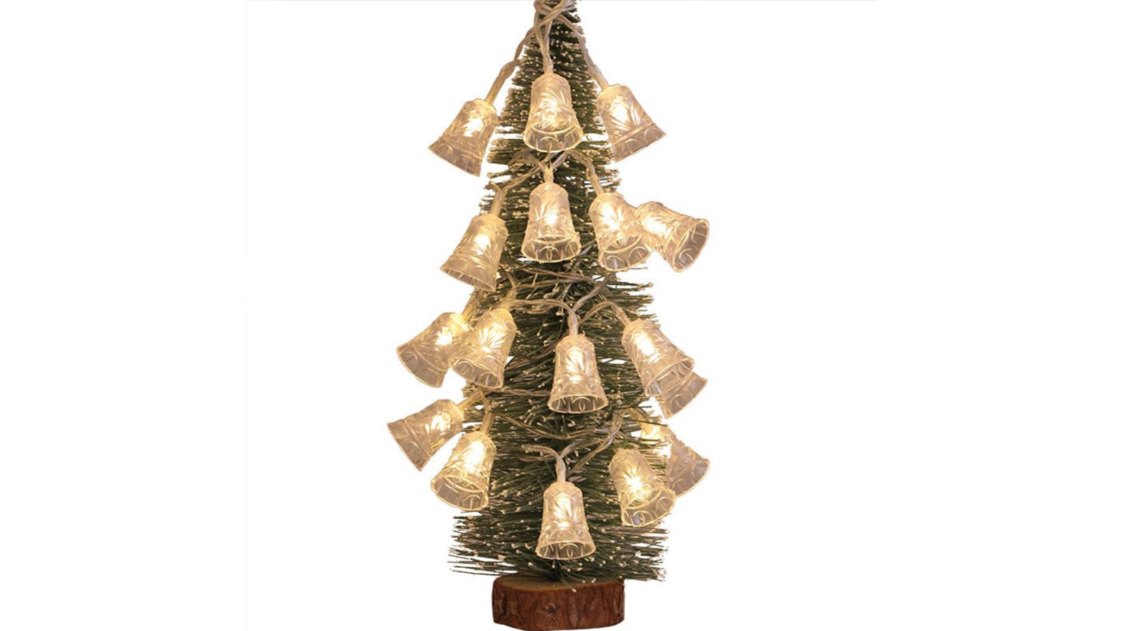 BEEBUY 100 LED Christmas Bell Bulb String Lights