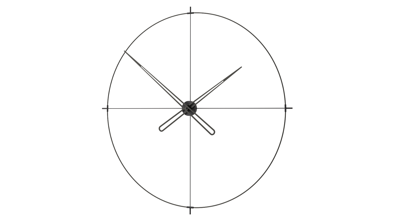 Mclocks 110 Eternal Wall Clock - All Black