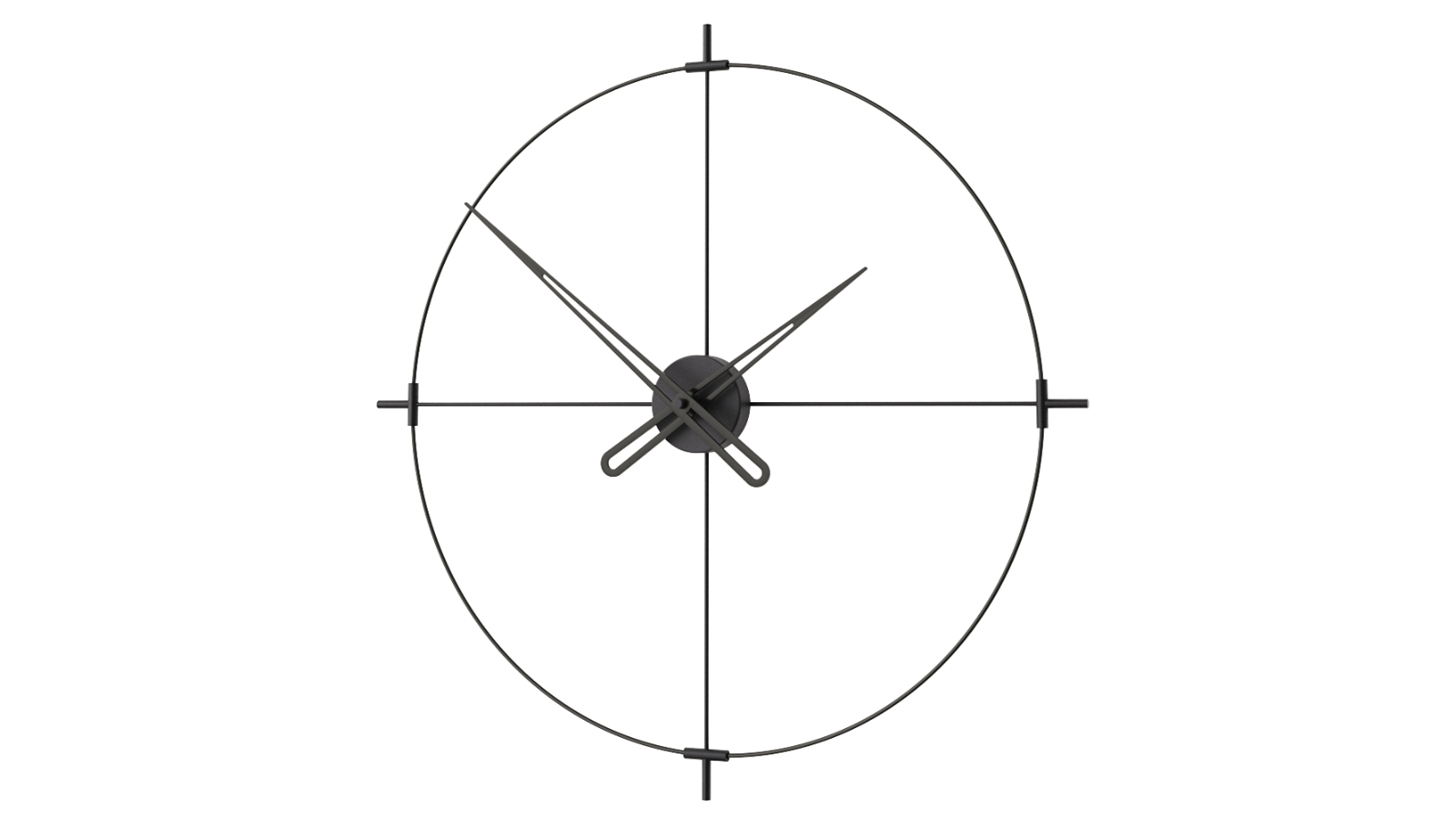 Mclocks 60 Eternal Wall Clock - All Black