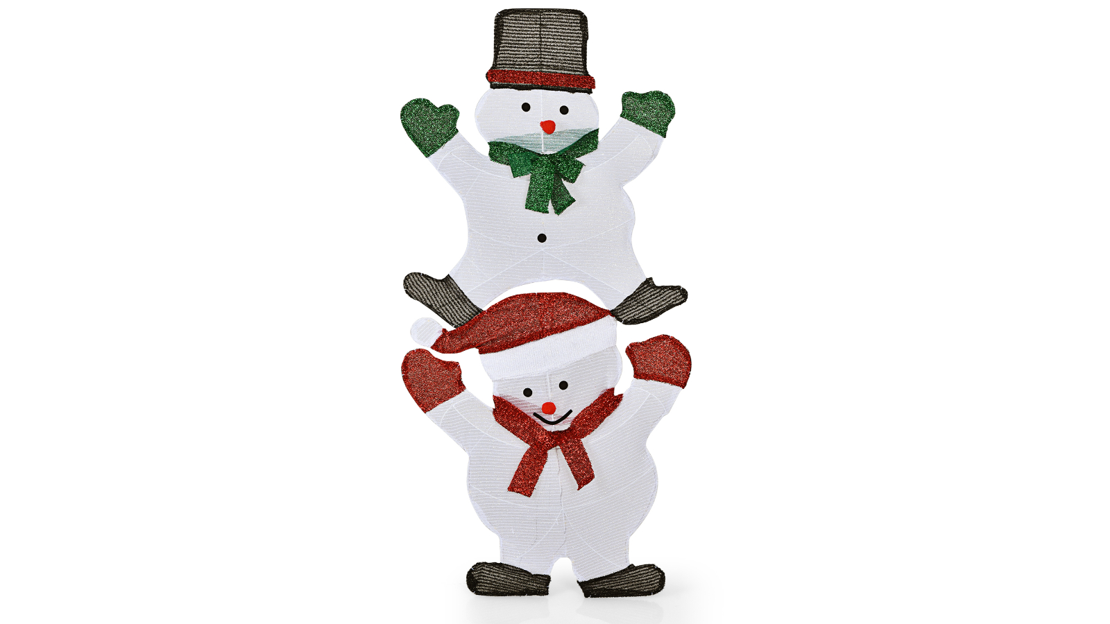 Costway Snowman Christmas Decoration with 80 LED Light - 137cm
