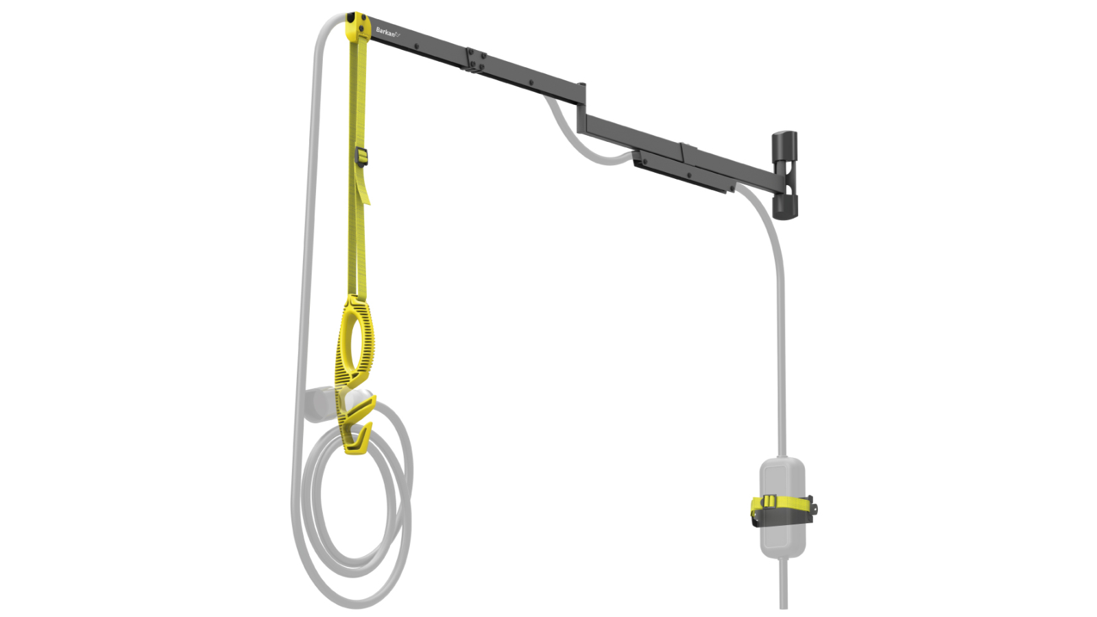 Barkan 160cm Protective EV Charging Cable Wall Arm