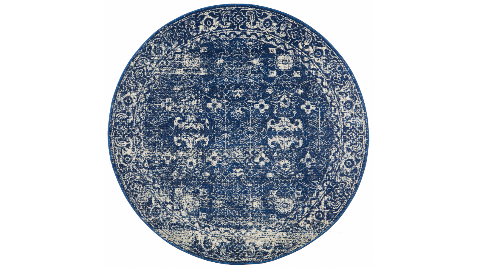 The Weave Studio Awaken 252 Navy Round Rug - 240 x 240cm