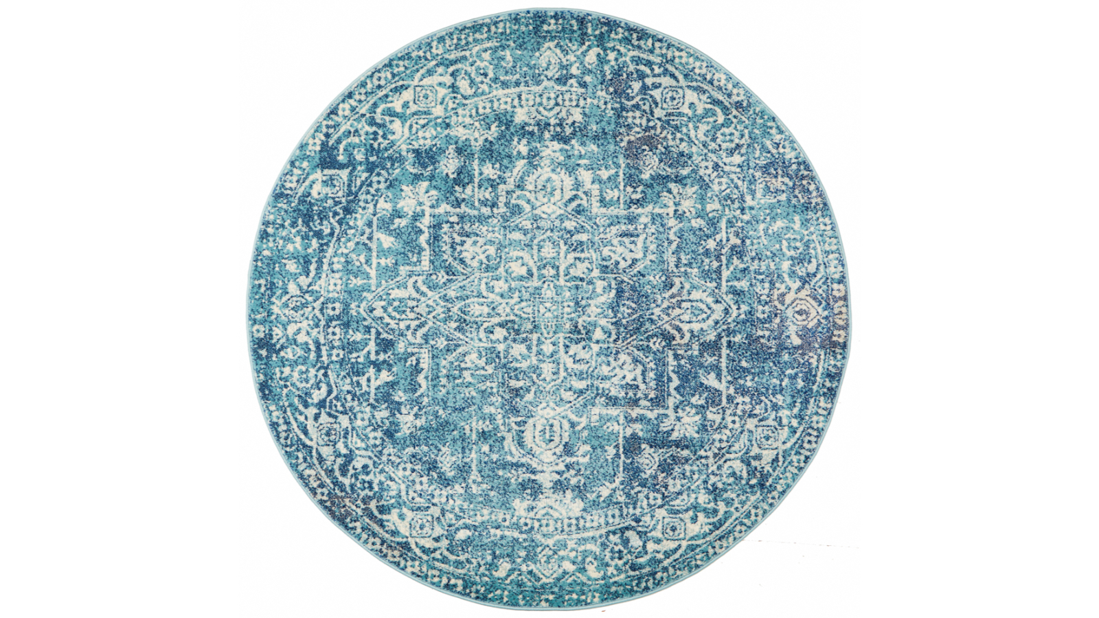 The Weave Studio Awaken 253 Blue Round Rug