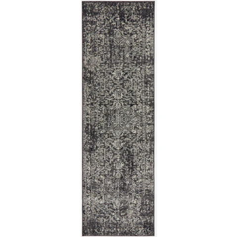 The Weave Studio Awaken 253 Charcoal Runner Rug - 500 x 80cm
