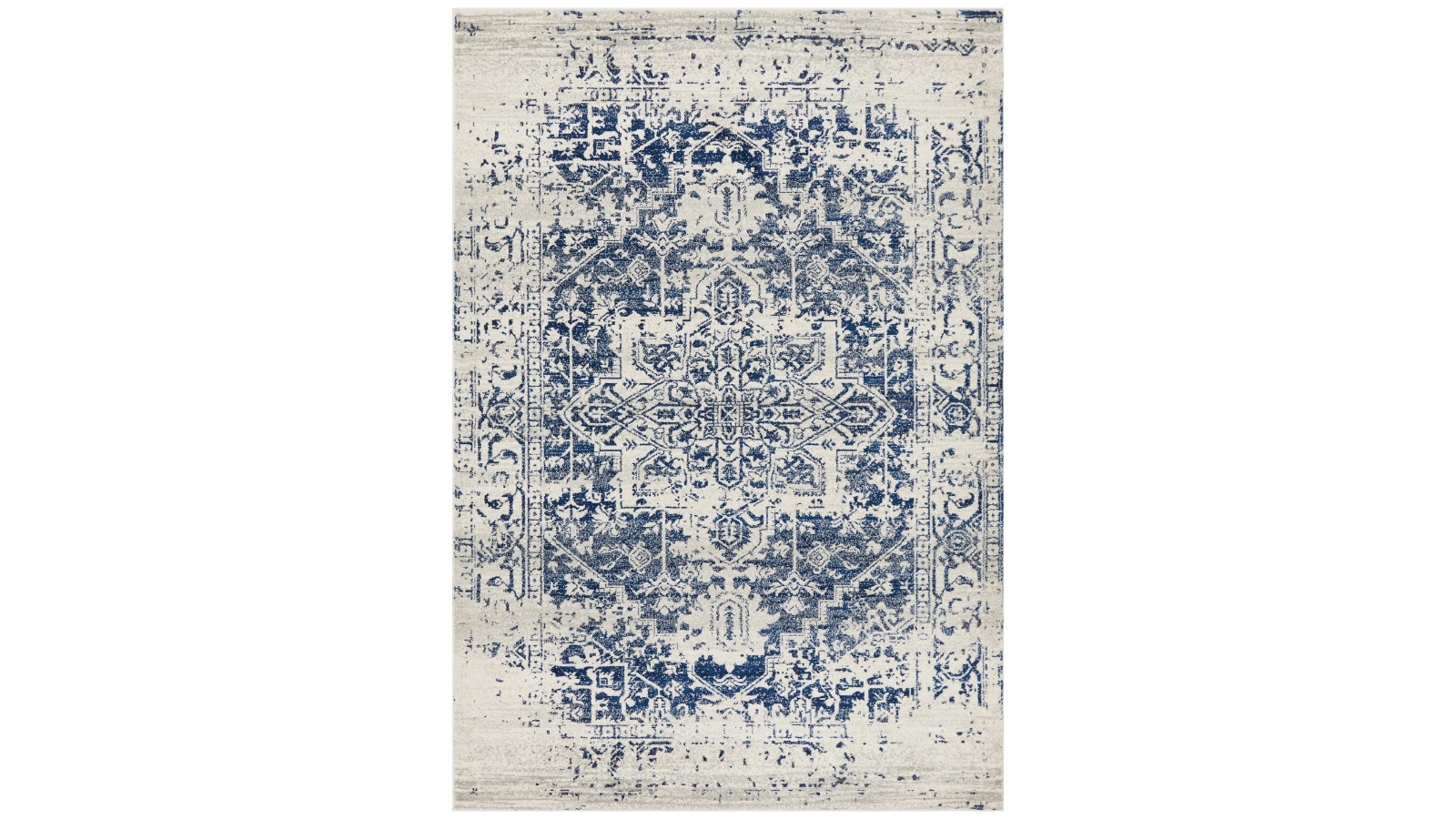 The Weave Studio Camilla 253 White Navy Rug - 400 x 300cm