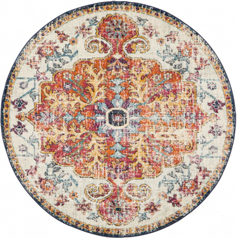 The Weave Studio Awaken 254 White Round Rug