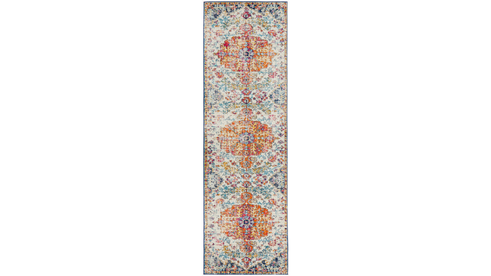 The Weave Studio Awaken 254 White Runner Rug - 500 x 80cm