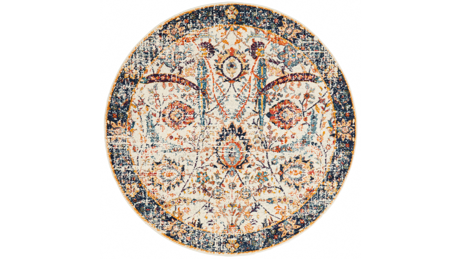 The Weave Studio Awaken 255 Ivory Round Rug - 240 x 240cm