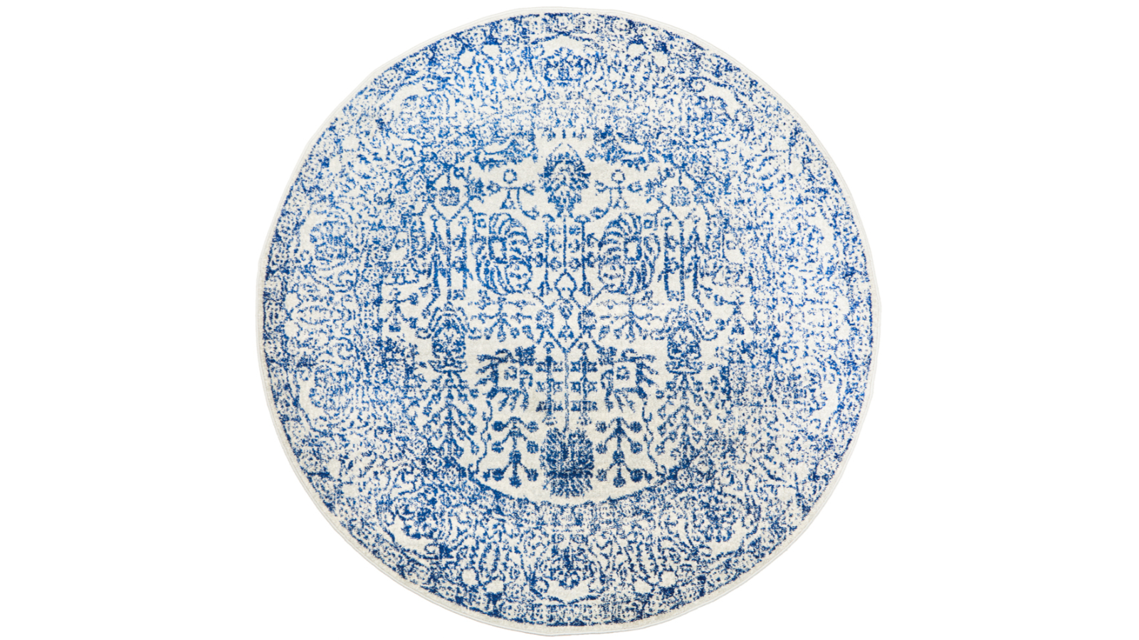 The Weave Studio Awaken 256 Blue Round Rug - 240 x 240cm