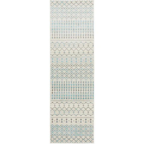 The Weave Studio Awaken 260 White Runner Rug - 400 x 80cm