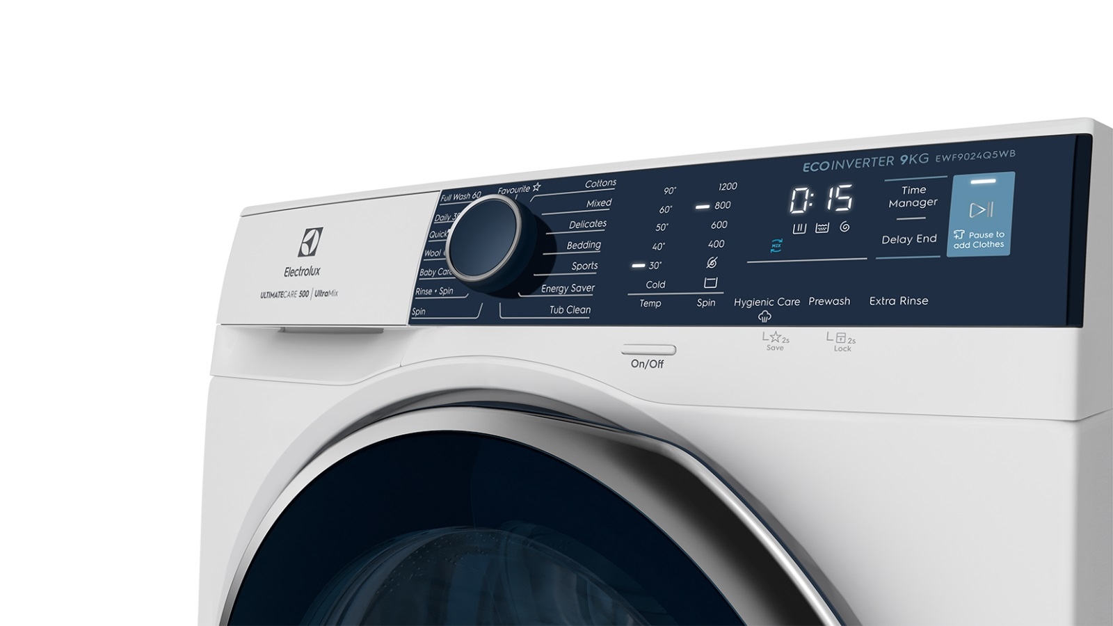 Electrolux 9kg Front Load Washing Machine with UltraMix Detergent