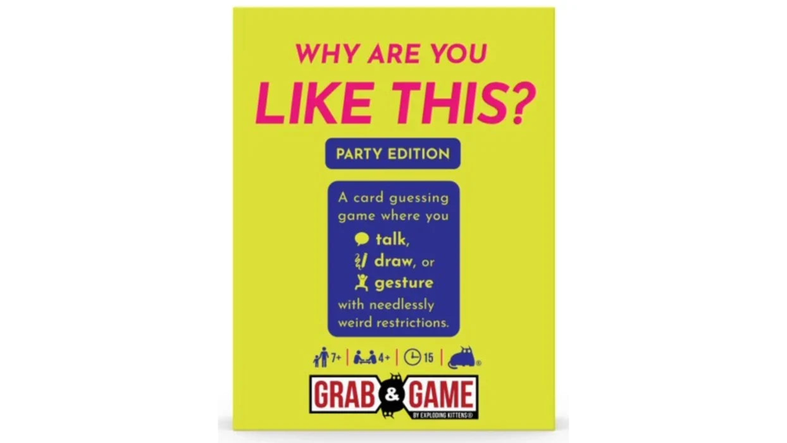 Exploding Kittens Grab and Game Why Are You Like This Party Mode Game
