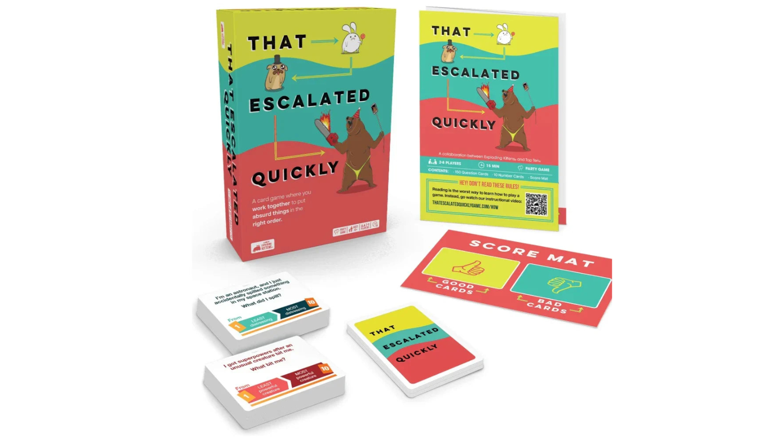 Exploding Kittens that Escalated Quickly Party Game
